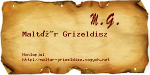Maltár Grizeldisz névjegykártya